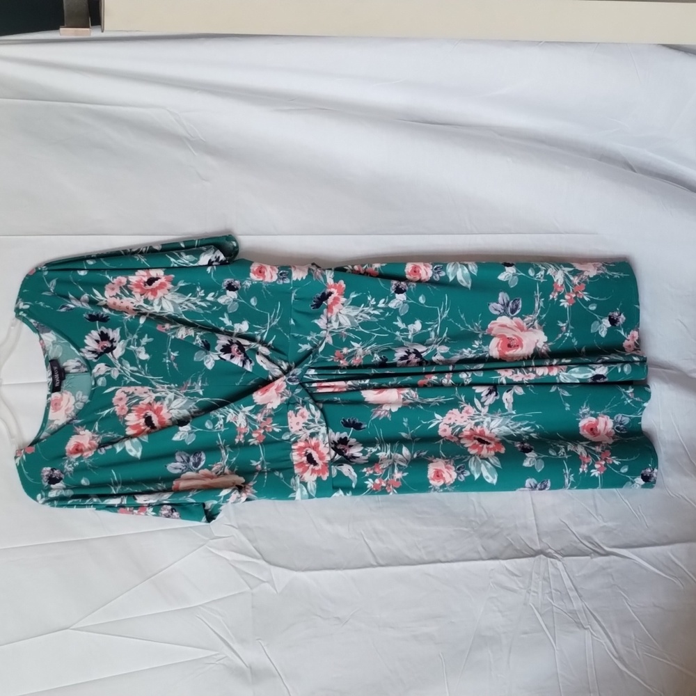 Roman's Floral Print Dress, Size 20W